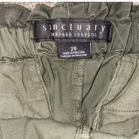 Sanctuary Standard Surplus Utility Shorts Womens 29 Camo Elastic Waist - Picture 3 of 4